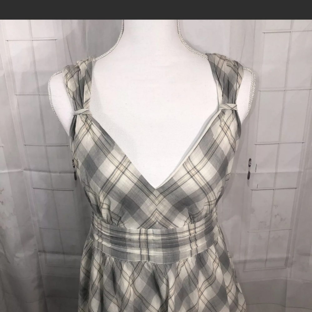 EUC Converse One Star Boho Punk Plaid Dress